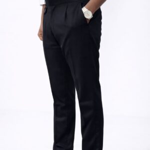 Gorkha Slim Fit Black Trousers for Men | Premium Formal Wear