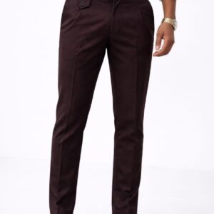 Gorkha Slim Fit coffee Trousers for Men | Premium Formal Wear