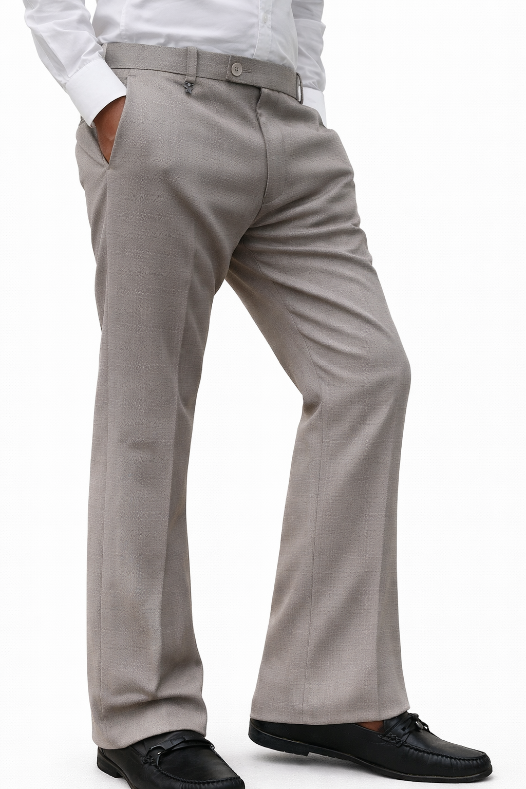 Premium Bootcut grey Trousers for Men