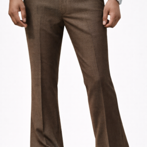 Premium Bootcut Classic Brown Trousers for Men